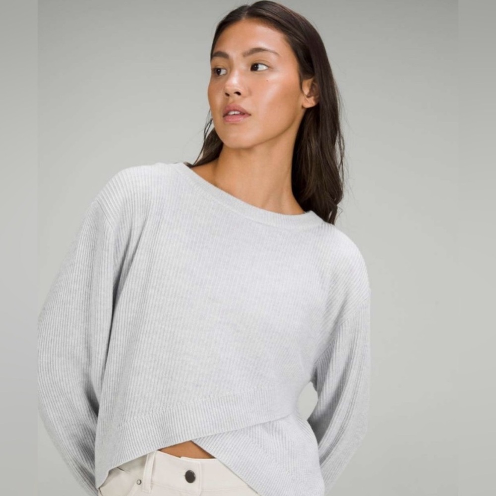 Gray Ribbed Sweater